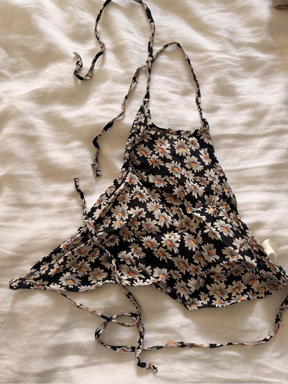 Brandy Melville Floral Halter Crop Top